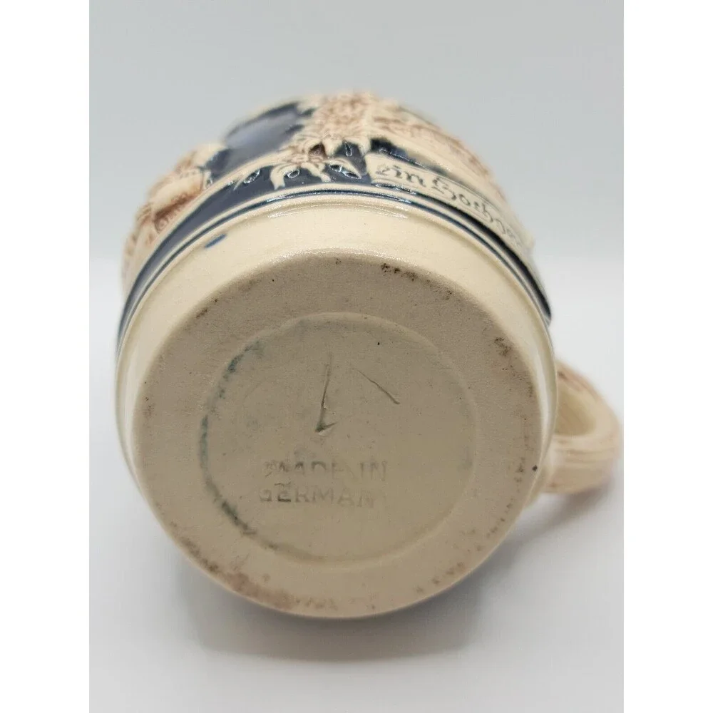 Gerz Germany Beer Stein Couple Kissing Flirting Lovers Courting No Lid 4.5”